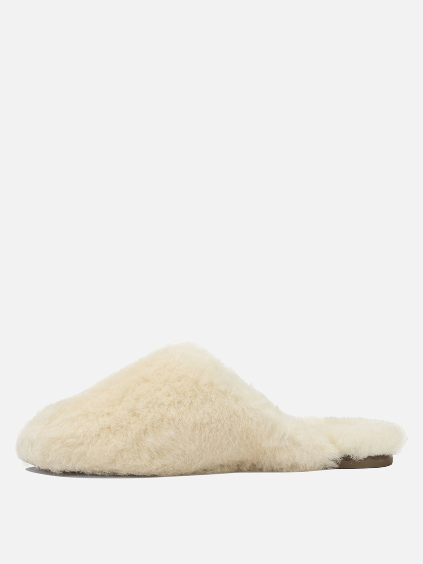 Slippers 100% shearling on calf leather - 100% leather  White - Aeyde Women | PDP | VIETTI Online Store | Zoom-Modal_3
