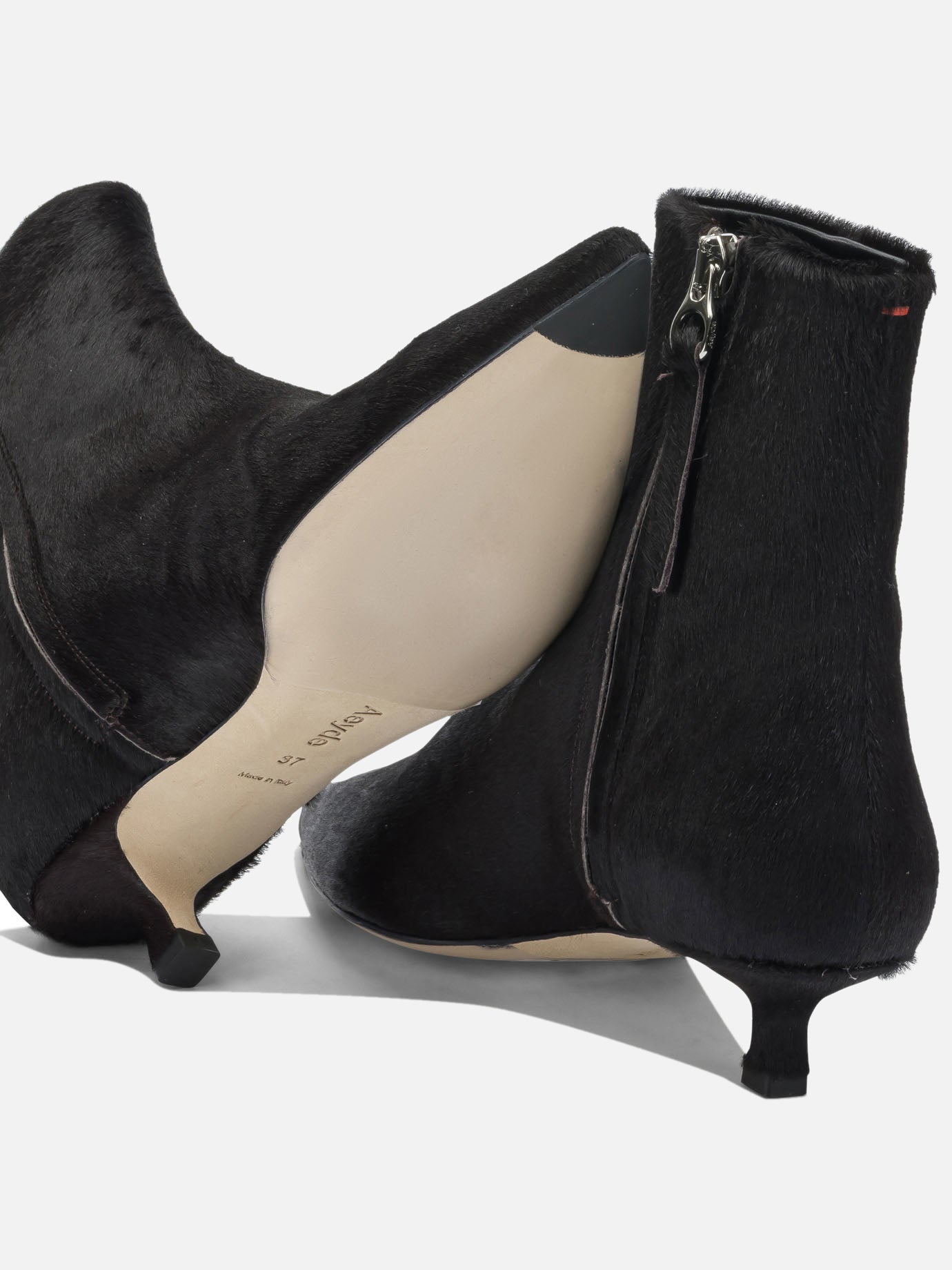 Pull-on boots 100% ponyhair on calf leather - 90% leather 10% rubber  Brown - Aeyde Women | PDP | VIETTI Online Store | Zoom-Modal_5
