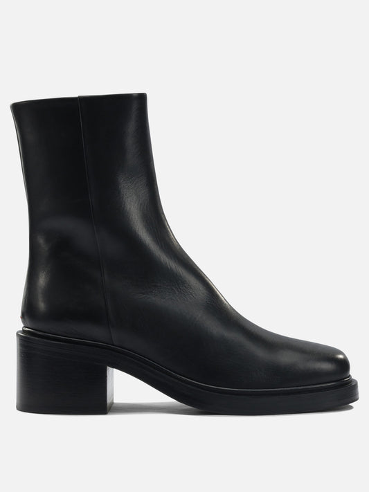 Zipped boots 100% leather - 70% leather 30% rubber  Black - Aeyde Women | PLP | VIETTI Online Store 
