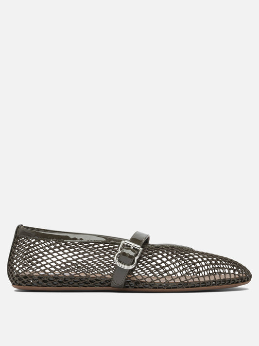 Alaïa Mesh ballet flats 17579956_36 Green 1