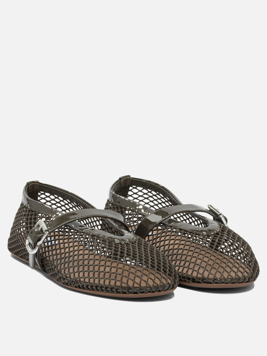 Alaïa Mesh ballet flats 17579956_36 Green 2
