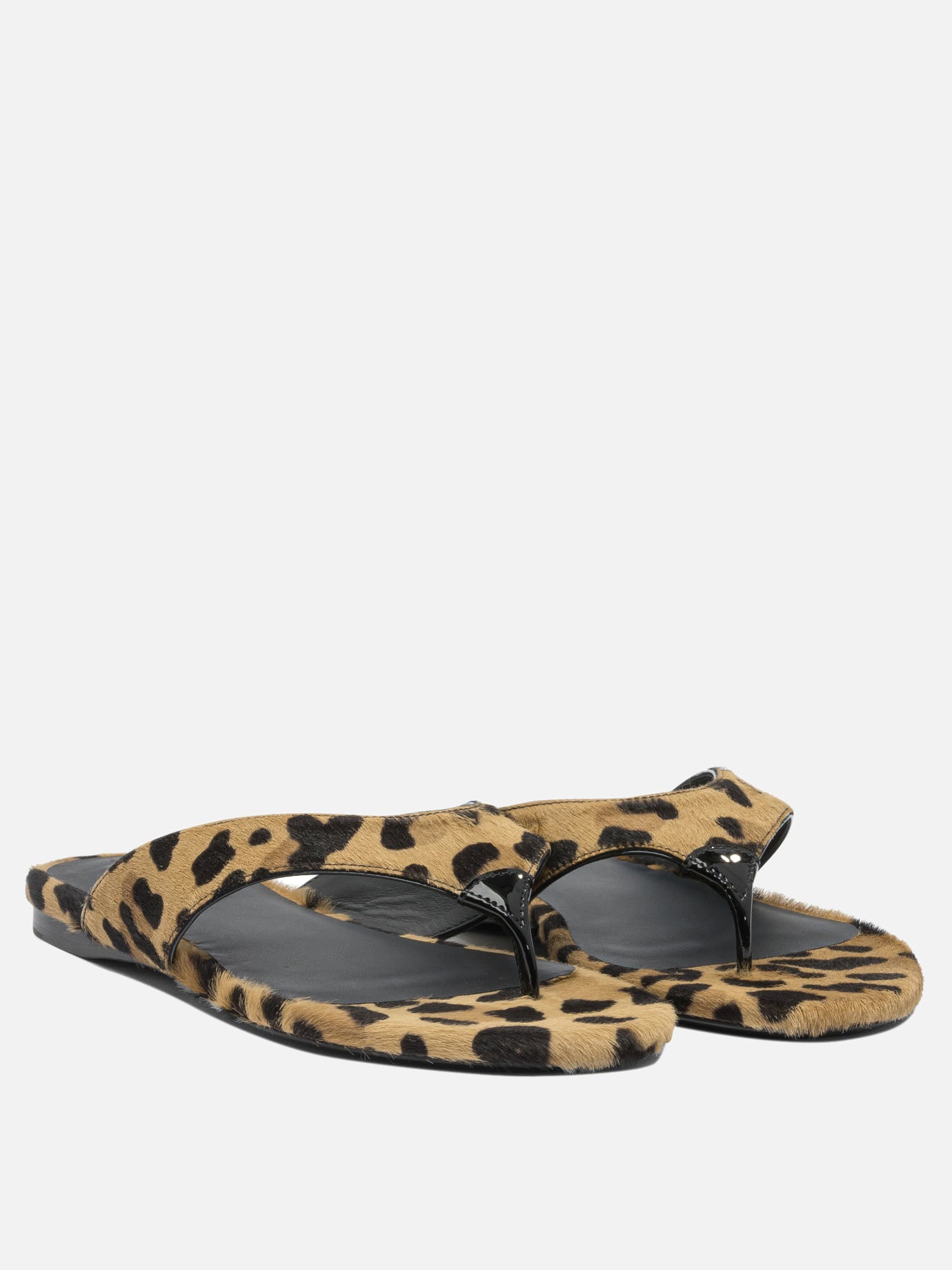 Flat sandals 100% leather - 100% leather  Brown - Alaïa Women | PDP | VIETTI Online Store | Zoom-Modal_2

