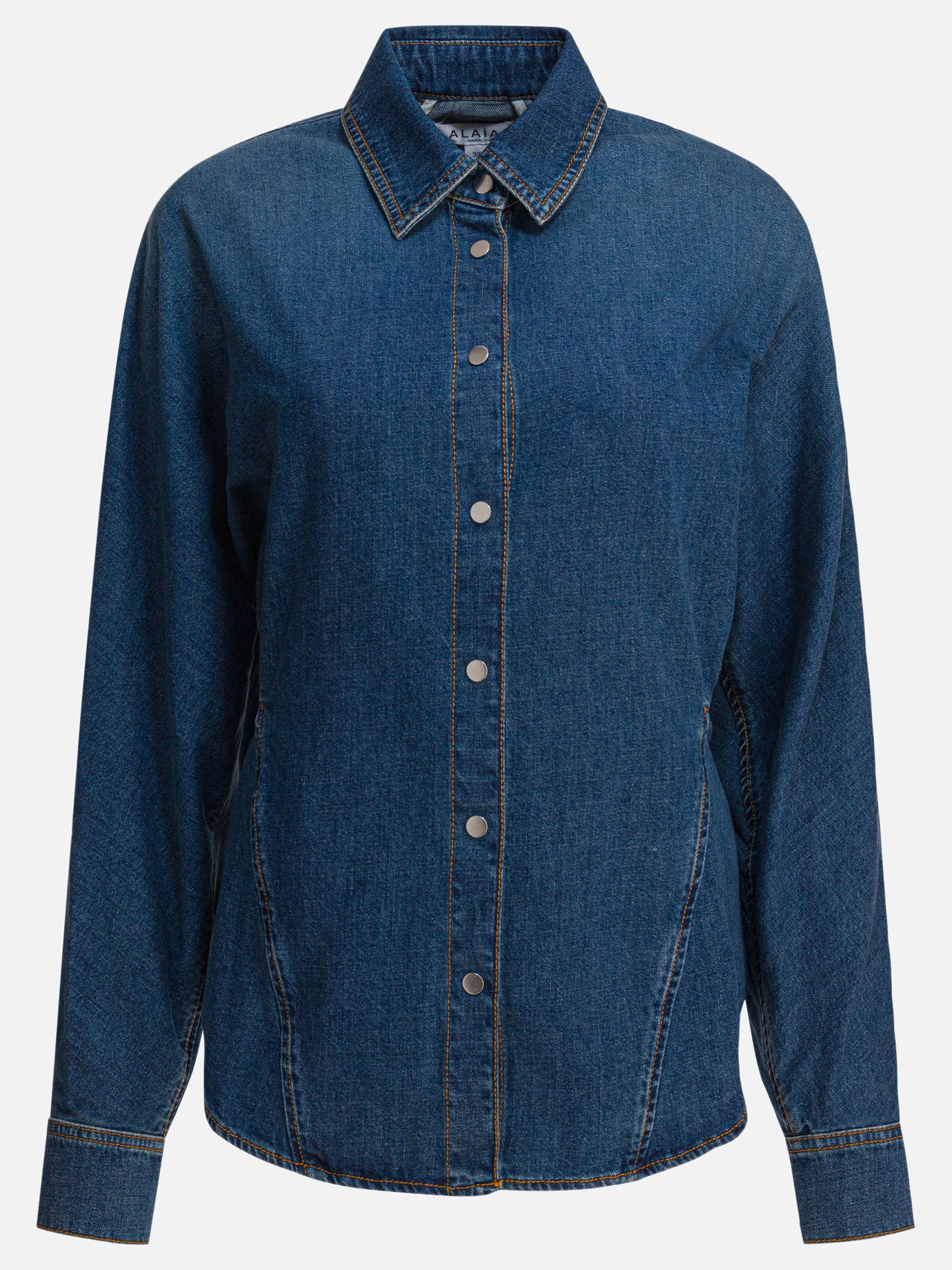 Casual shirts Solid colour  Blue - Alaïa Women | PDP | VIETTI Online Store | thumbnail