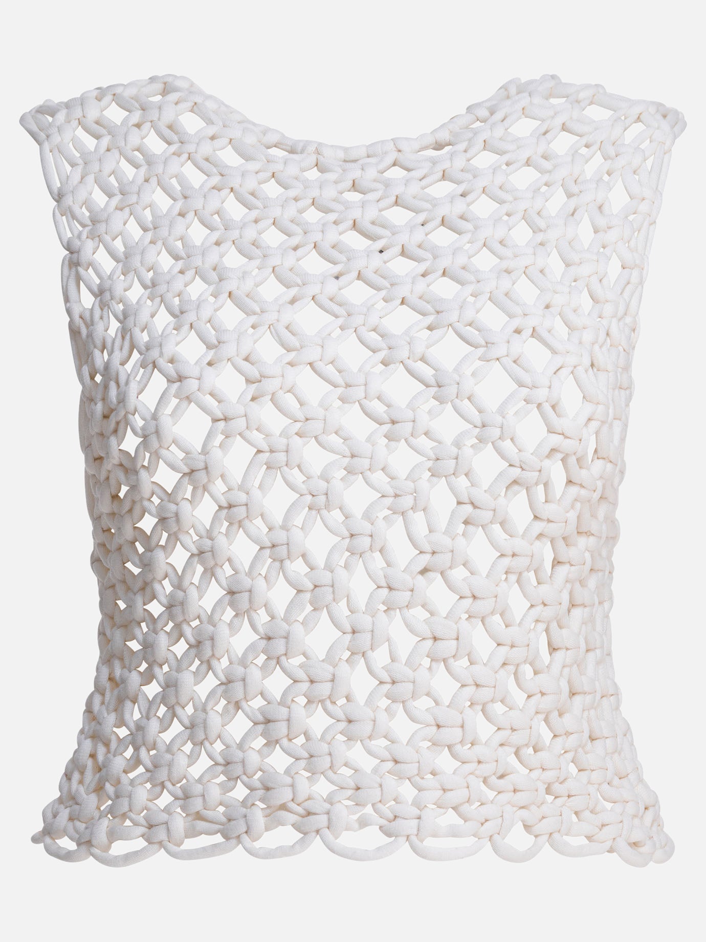 Alaïa Hand-knotted top 17248656_36 White thumbnail_1