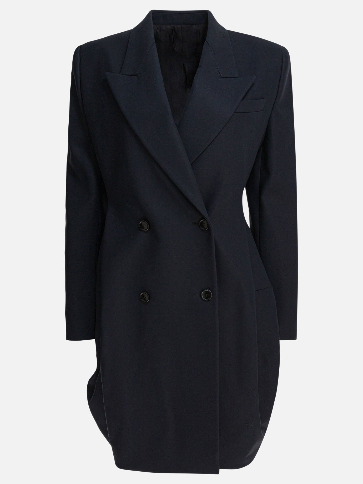 Long coats Solid colour  Blue - Alaïa Women | PDP | VIETTI Online Store | Zoom-Modal
