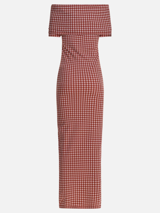 Midi dresses Gingham  Pink - Alaïa Women | PLP | VIETTI Online Store | 2
