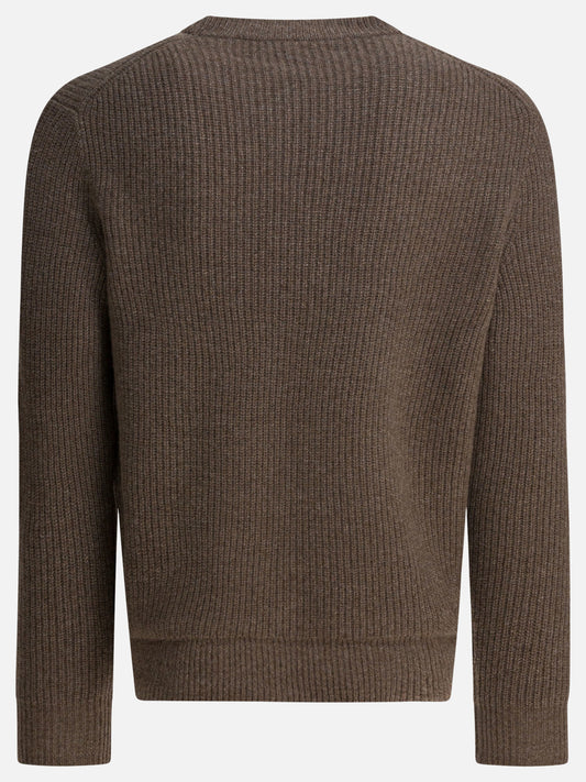 Crewneck sweaters Solid colour  Brown - Alex Mill Men | VIETTI Online Store | 2
