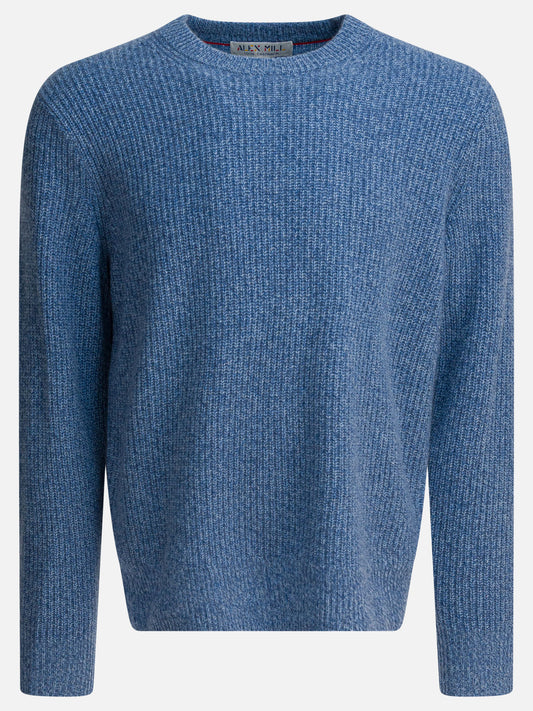 Crewneck sweaters Solid colour  Light blue - Alex Mill Men | VIETTI Online Store 
