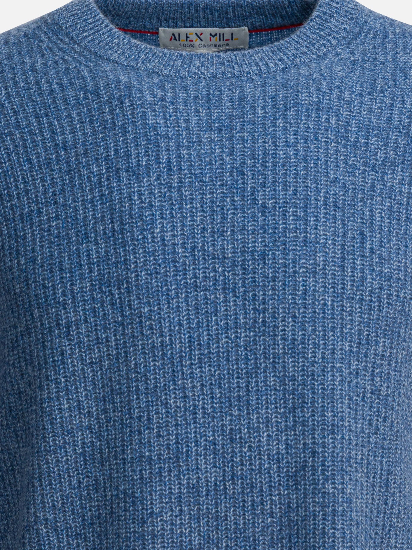 Crewneck sweaters Solid colour  Light blue - Alex Mill Men | PDP | VIETTI Online Store | Zoom-Modal_3
