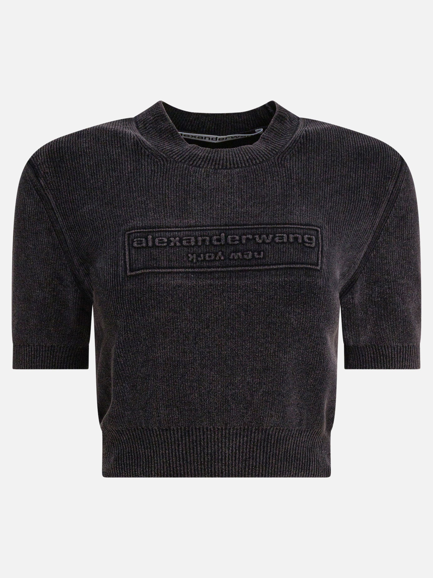 Crewneck t-shirts Logo  Black - Alexander Wang Women | PDP | VIETTI Online Store | thumbnail