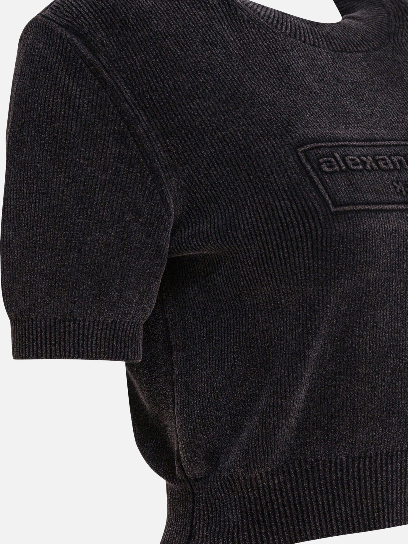 Crewneck t-shirts Logo  Black - Alexander Wang Women | PDP | VIETTI Online Store | thumbnail_4