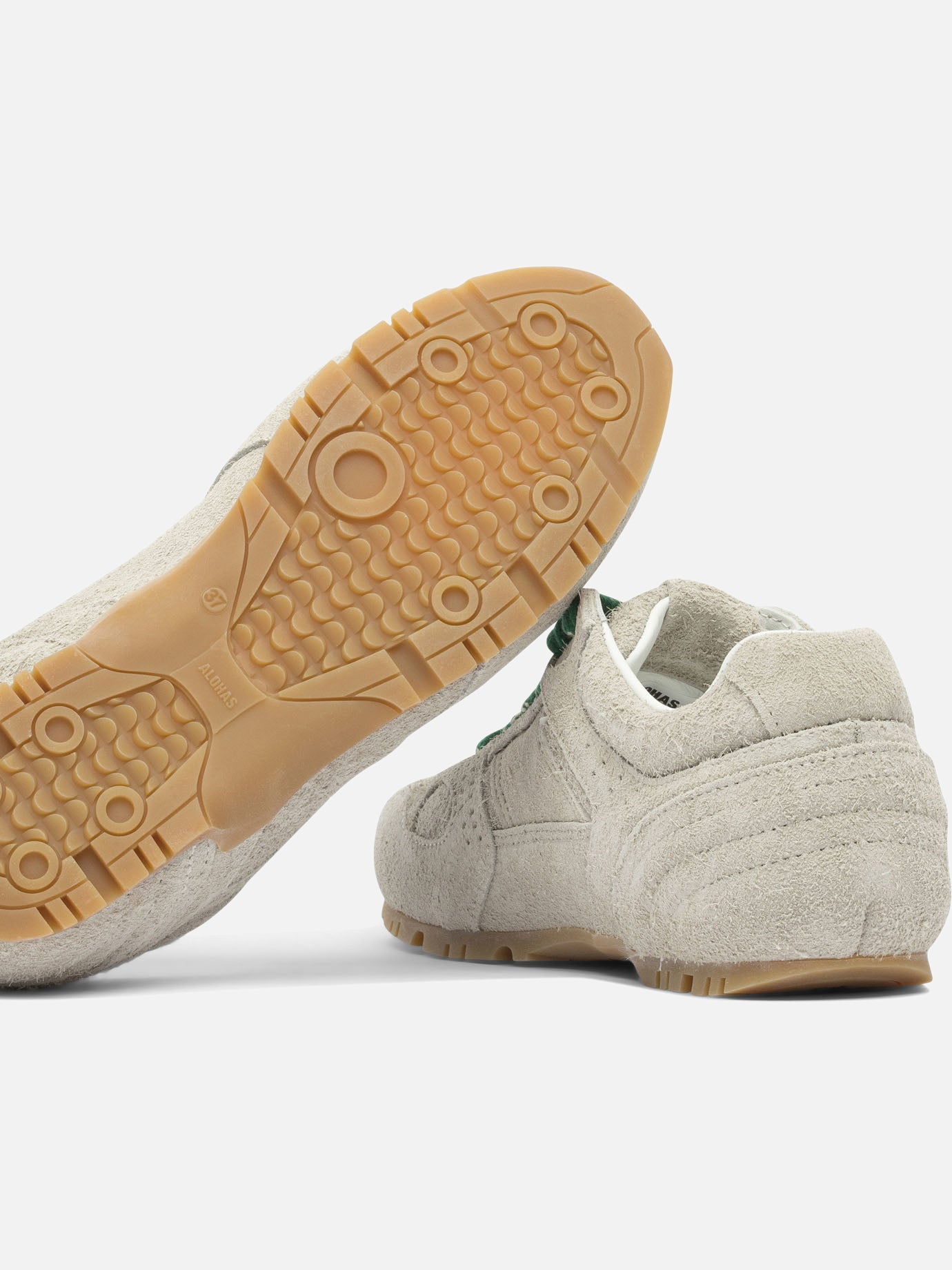 Low top sneakers 100% cow leather - 100% rubber  Grey - Alohas Women | PDP | VIETTI Online Store | thumbnail_5