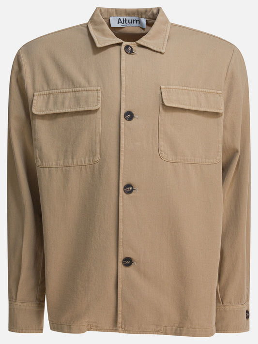 Overshirt jackets Solid colour  Beige - Altum Men | PLP | VIETTI Online Store 
