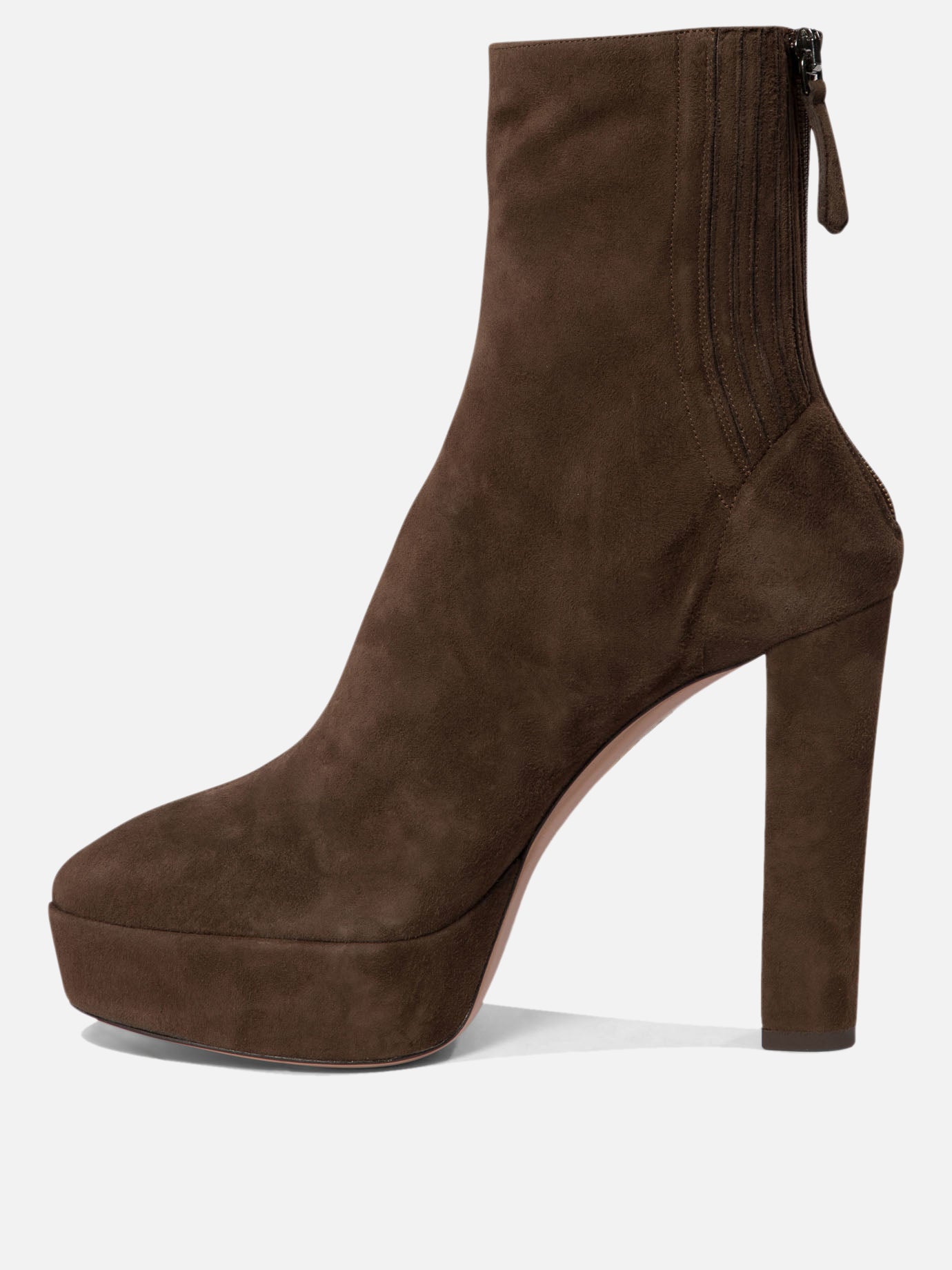 Zipped boots 100% kid suede leather - 100% calf leather  Brown - Aquazzura Women | PDP | VIETTI Online Store | Zoom-Modal_3
