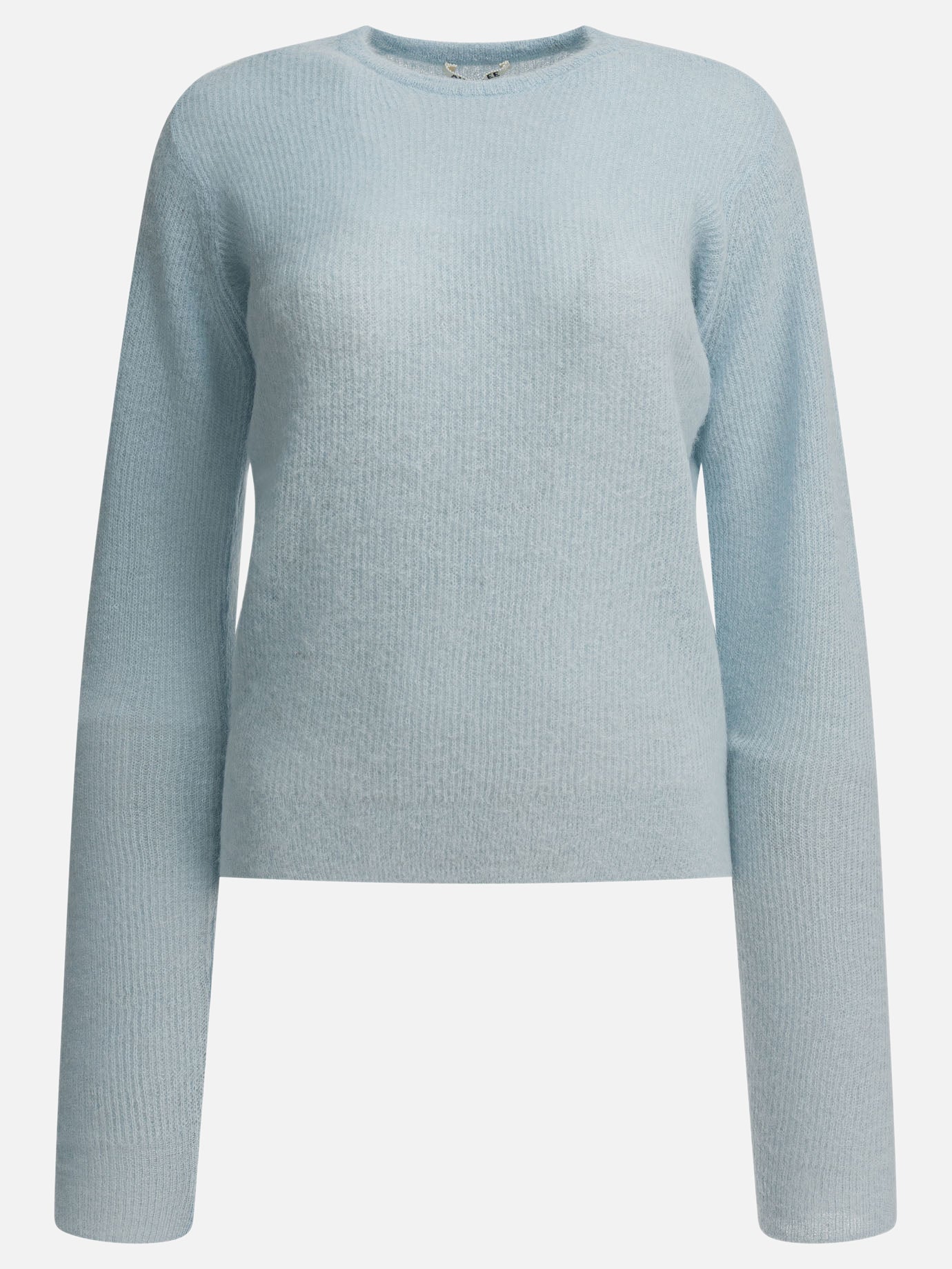 Crewneck sweaters Solid colour  Light blue - Auralee Women | PDP | VIETTI Online Store | thumbnail