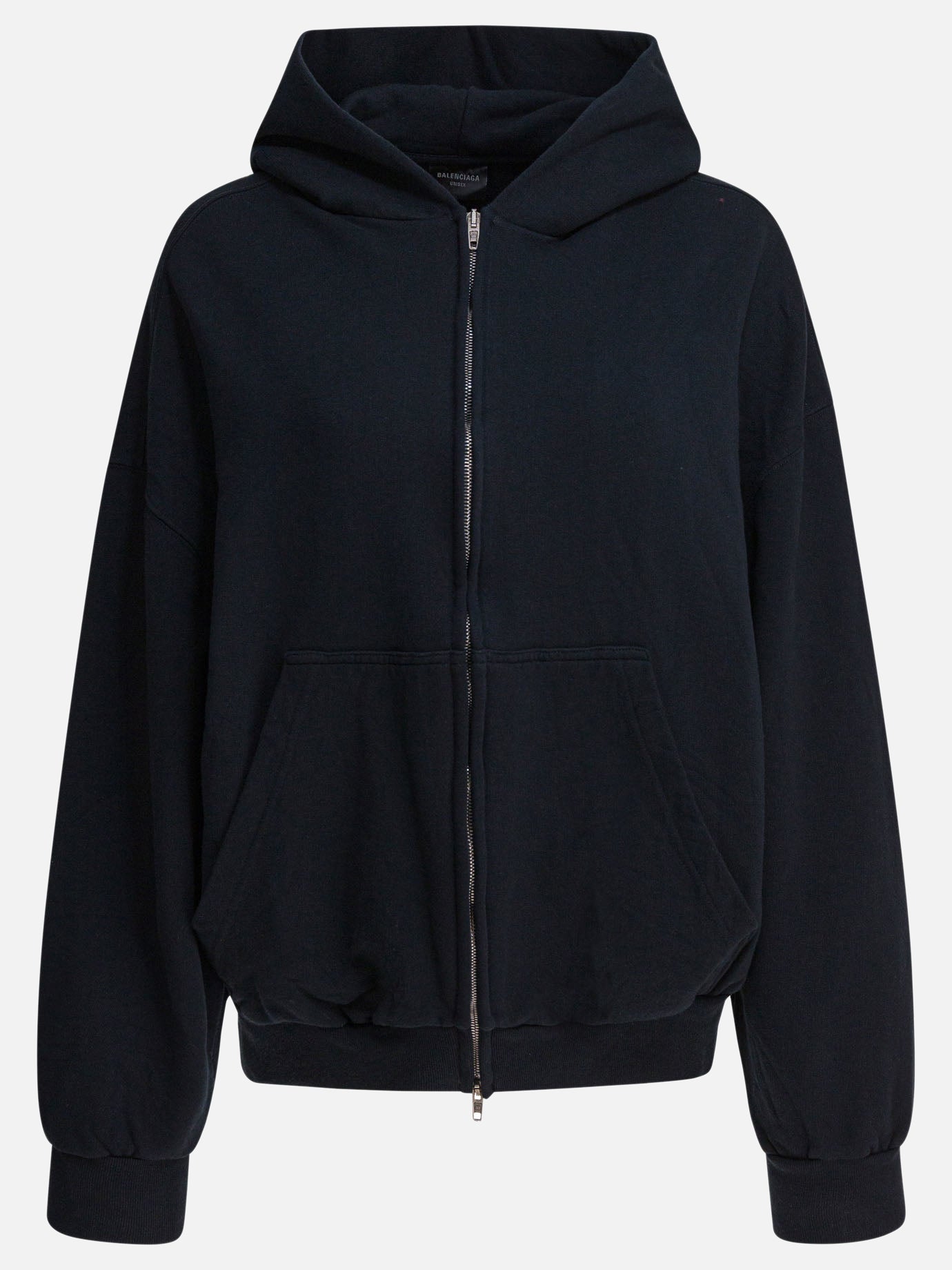 Full zip sweatshirts Solid colour  Black - Balenciaga Women | PDP | VIETTI Online Store | Zoom-Modal
