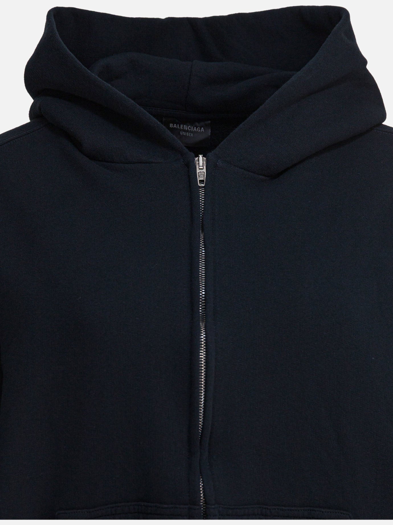 Full zip sweatshirts Solid colour  Black - Balenciaga Women | PDP | VIETTI Online Store | thumbnail_3