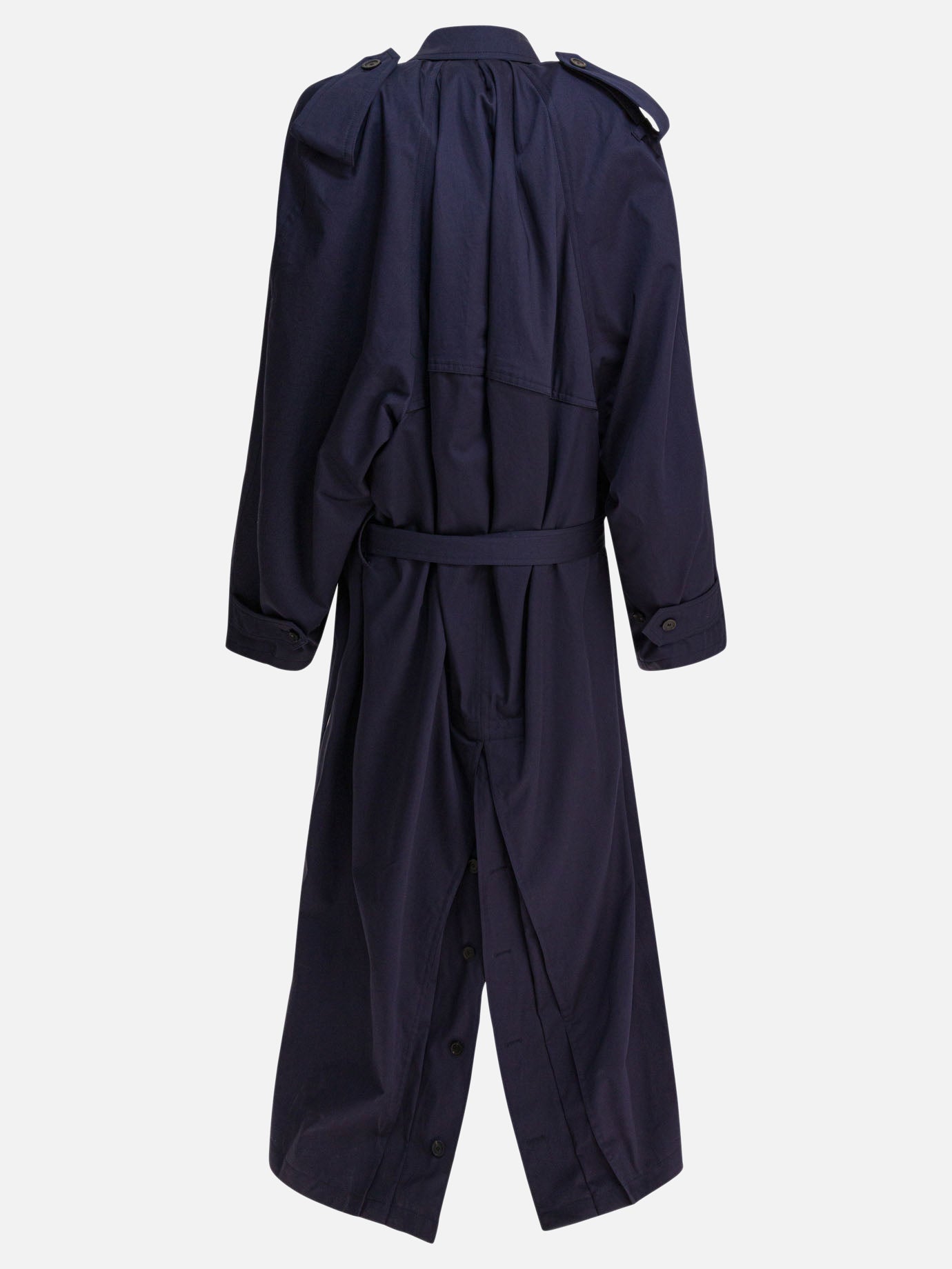 Raincoats & Trench coats Solid colour  Blue - Balenciaga Women | PDP | VIETTI Online Store | Zoom-Modal_2
