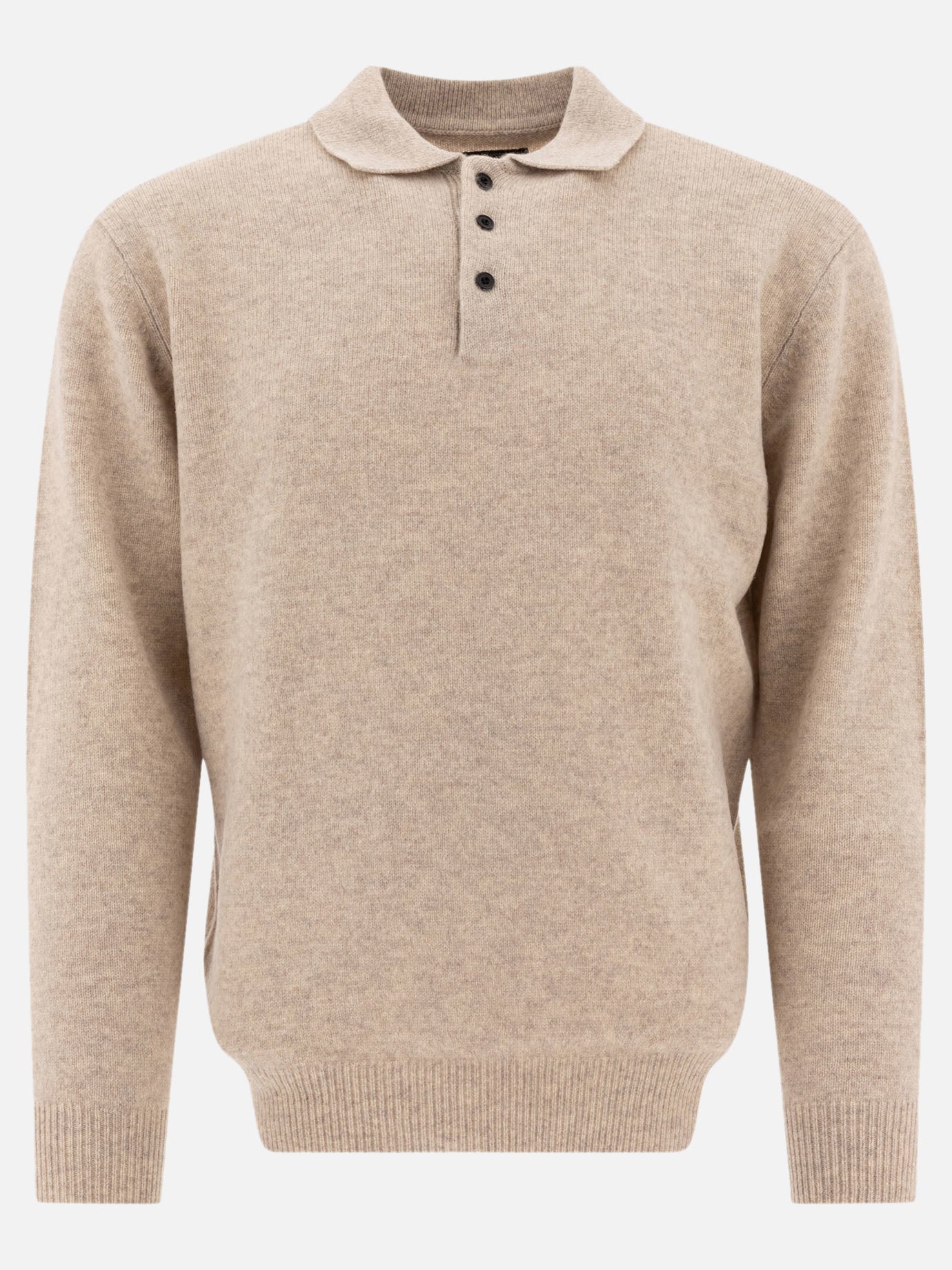 Polo shirts with buttons Solid colour  Beige - Beams Plus Men | PDP | VIETTI Online Store | thumbnail