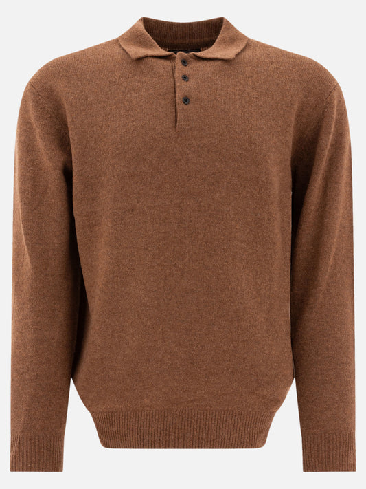 Polo shirts with buttons Solid colour  Brown - Beams Plus Men | PDP | VIETTI Online Store 
