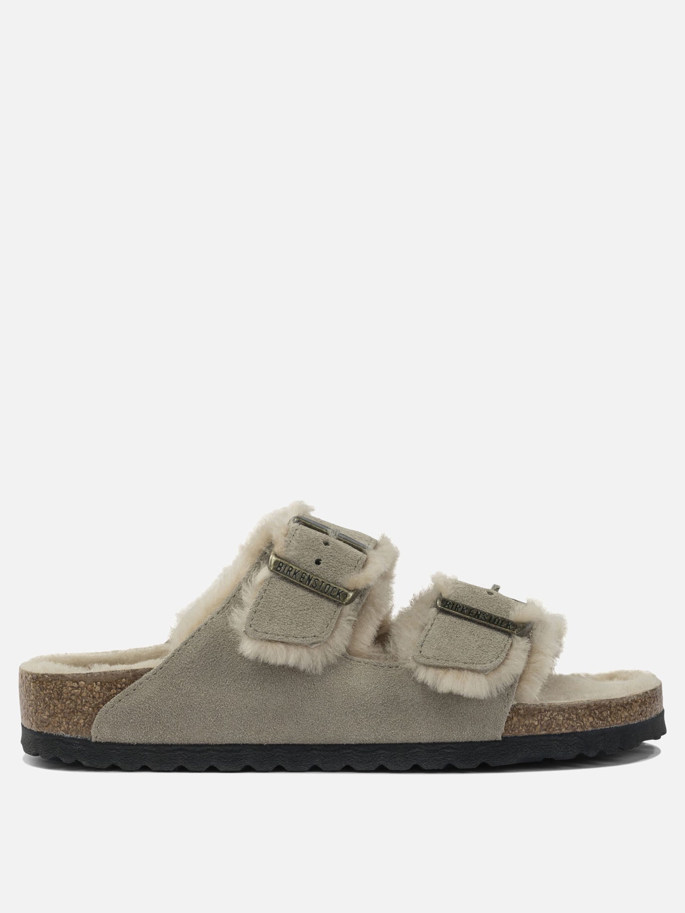 Flat sandals 100% leather - 100% rubber  Grey - Birkenstock Women | PDP | VIETTI Online Store | Zoom-Modal

