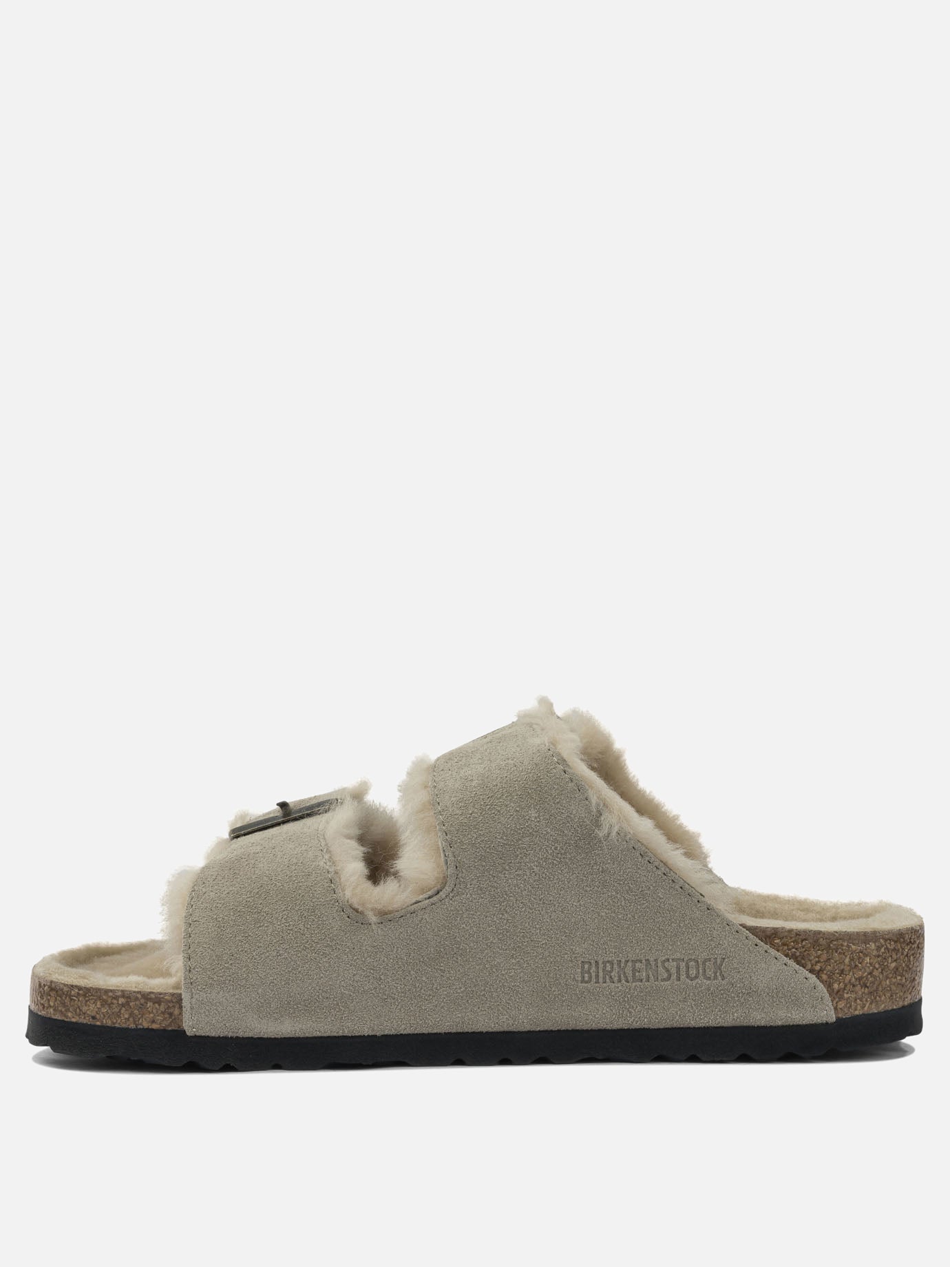 Flat sandals 100% leather - 100% rubber  Grey - Birkenstock Women | PDP | VIETTI Online Store | thumbnail_3