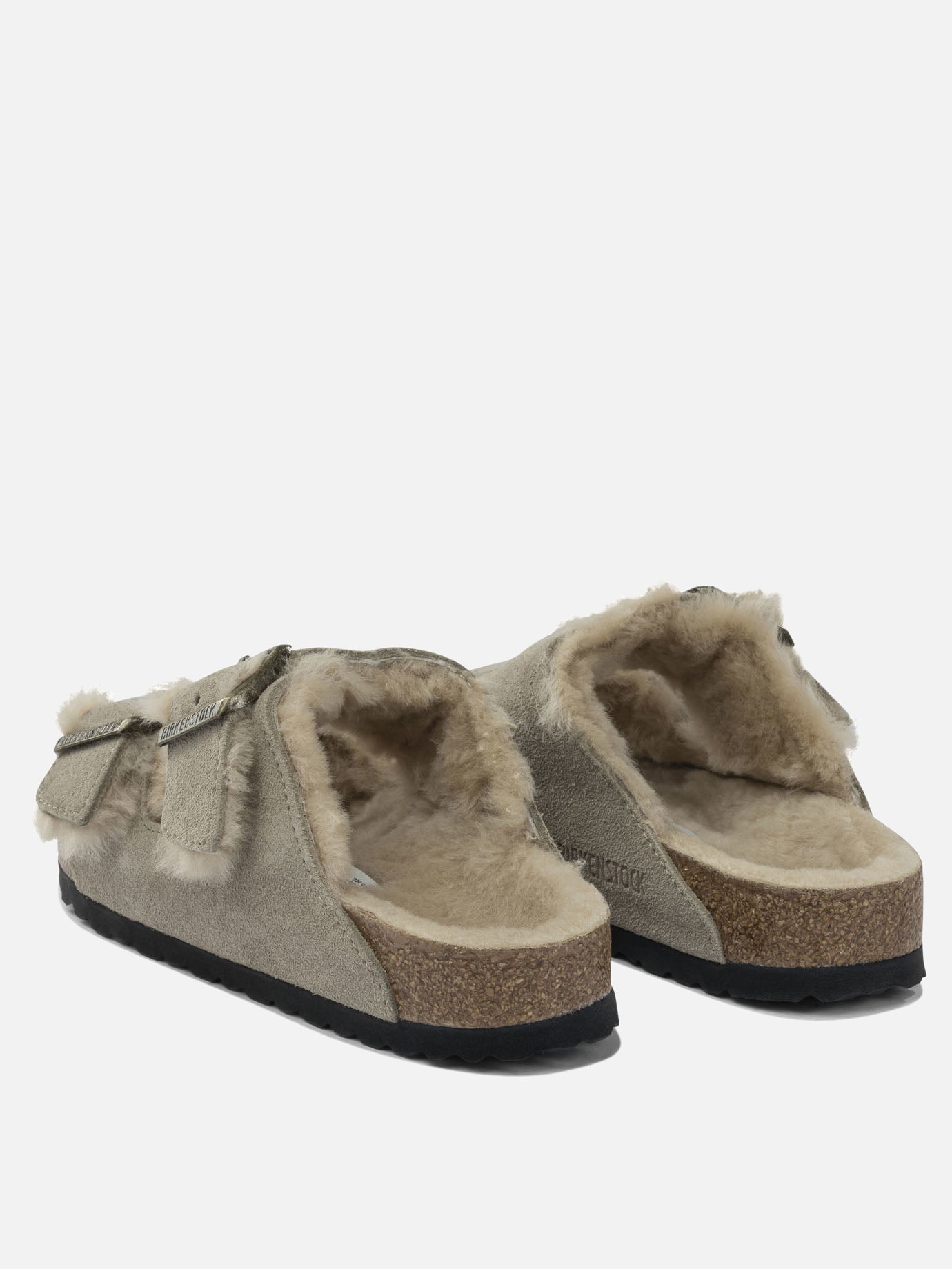 Flat sandals 100% leather - 100% rubber  Grey - Birkenstock Women | PDP | VIETTI Online Store | thumbnail_4