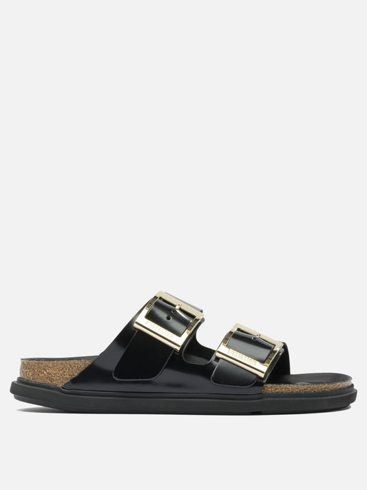 Flat sandals 100% leather - 100% EVA  Black - Birkenstock Women | PLP | VIETTI Online Store 
