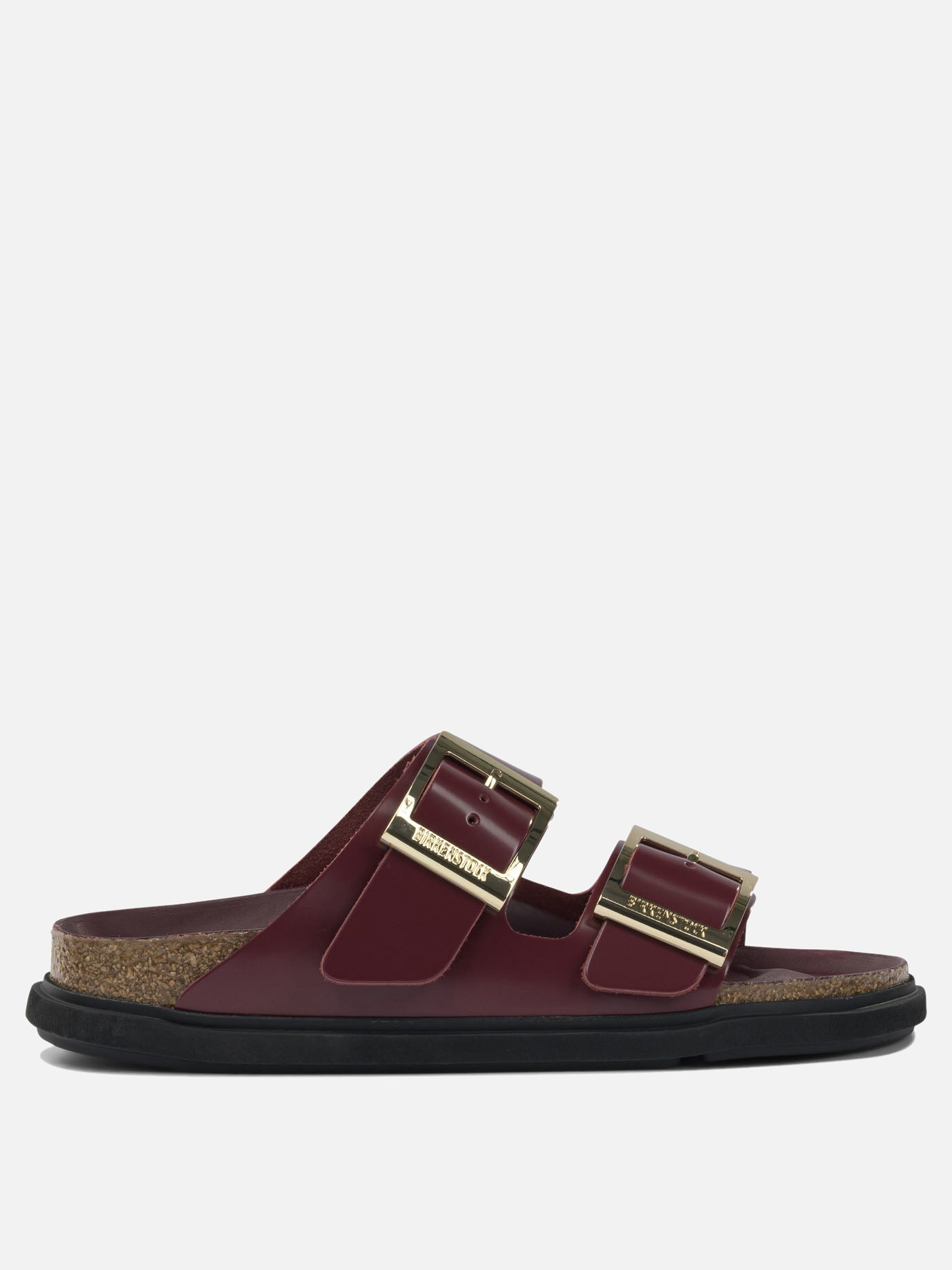 Flat sandals 100% leather - 100% rubber  Bordeaux - Birkenstock Women | PDP | VIETTI Online Store | Zoom-Modal
