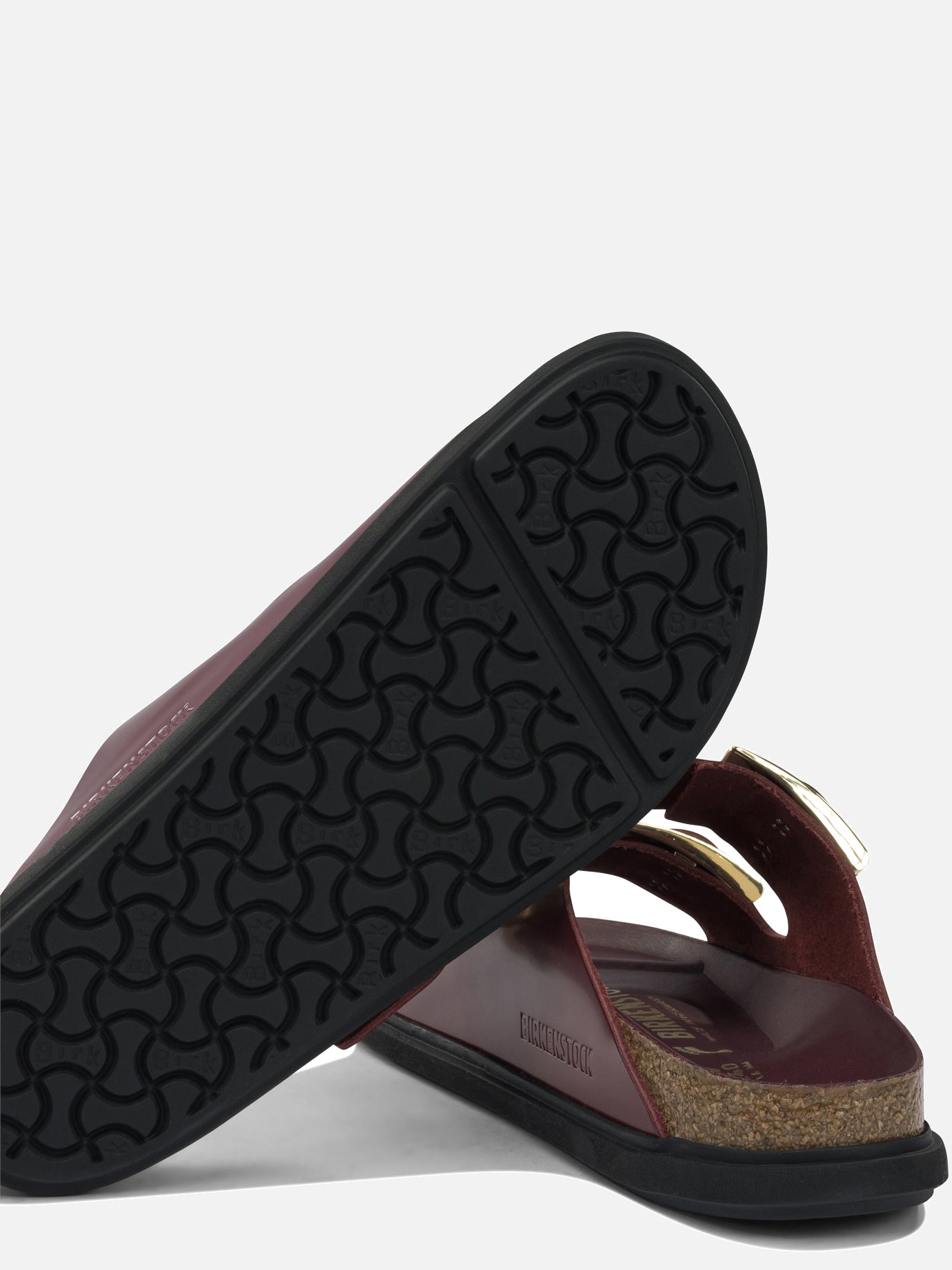Flat sandals 100% leather - 100% rubber  Bordeaux - Birkenstock Women | PDP | VIETTI Online Store | thumbnail_5
