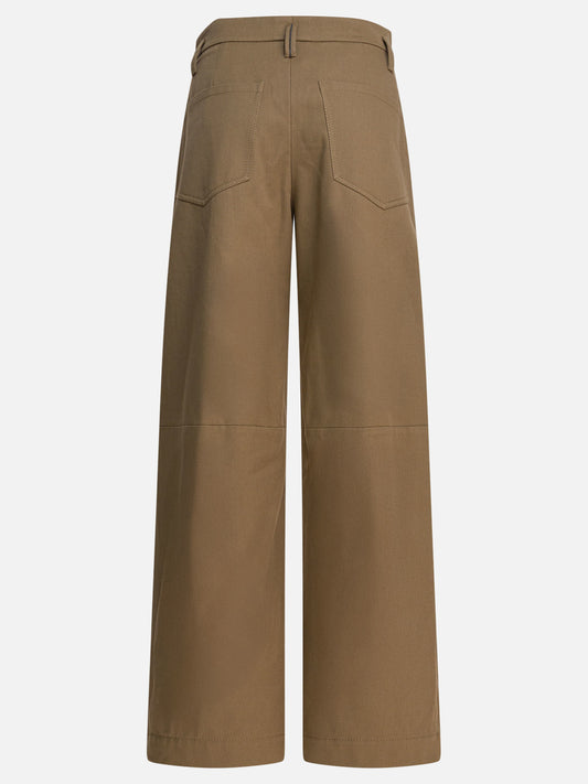 Leisure trousers Solid colour  Brown - Brunello Cucinelli Women | PDP | VIETTI Online Store | 2
