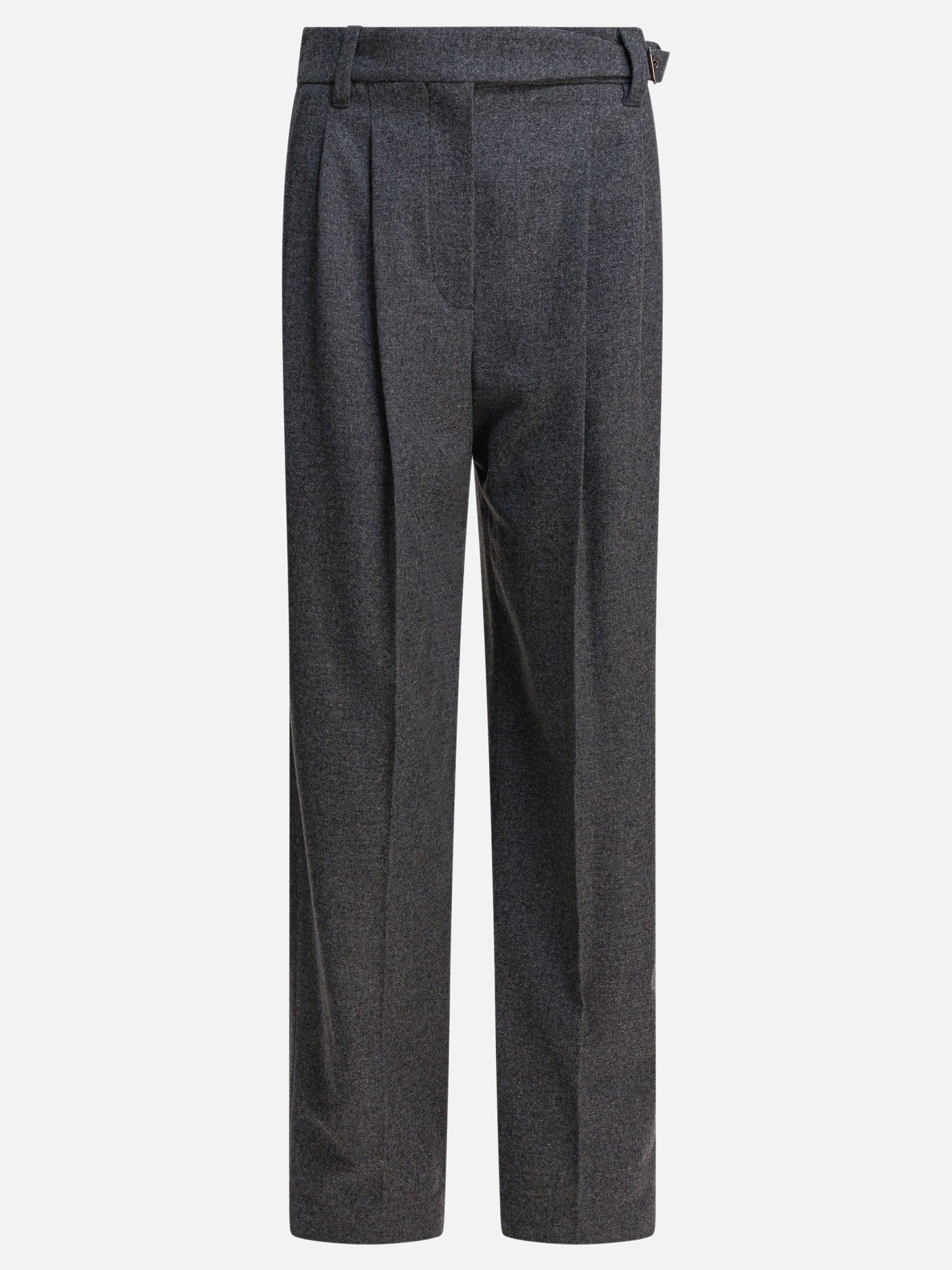 Leisure trousers Pinstriped  Grey - Brunello Cucinelli Women | PDP | VIETTI Online Store | Zoom-Modal
