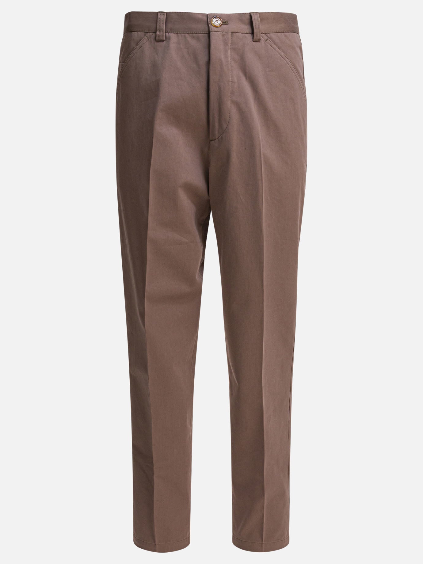 Leisure trousers Solid colour  Beige - Brunello Cucinelli Men | PDP | VIETTI Online Store | Zoom-Modal

