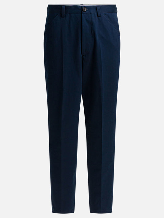 Leisure trousers Solid colour  Blue - Brunello Cucinelli Men | PLP | VIETTI Online Store 
