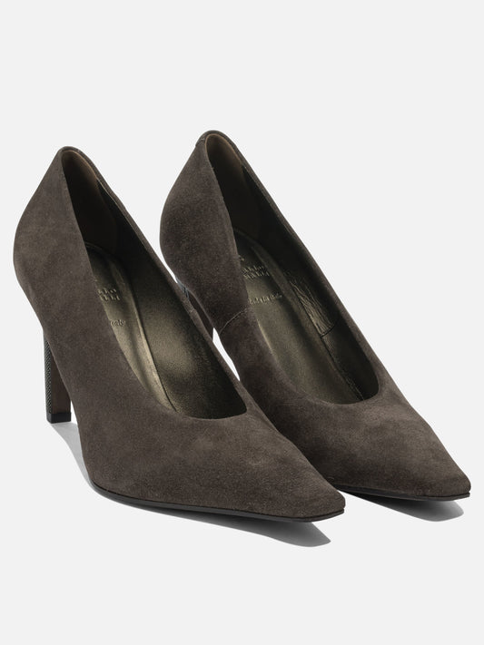 Pumps 100% leather - 100% thermoplastic polyurethane  Brown - Brunello Cucinelli Women | PDP | VIETTI Online Store | 2
