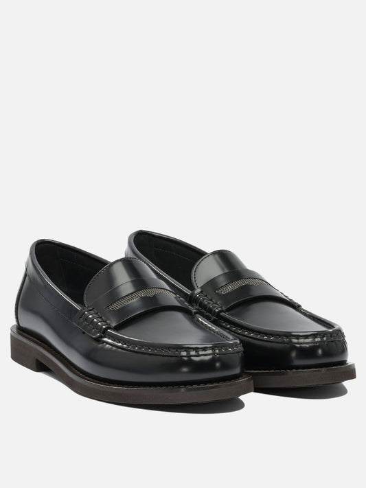 Loafers 100% leather - 100% rubber  Black - Brunello Cucinelli Women | PLP | VIETTI Online Store | 2
