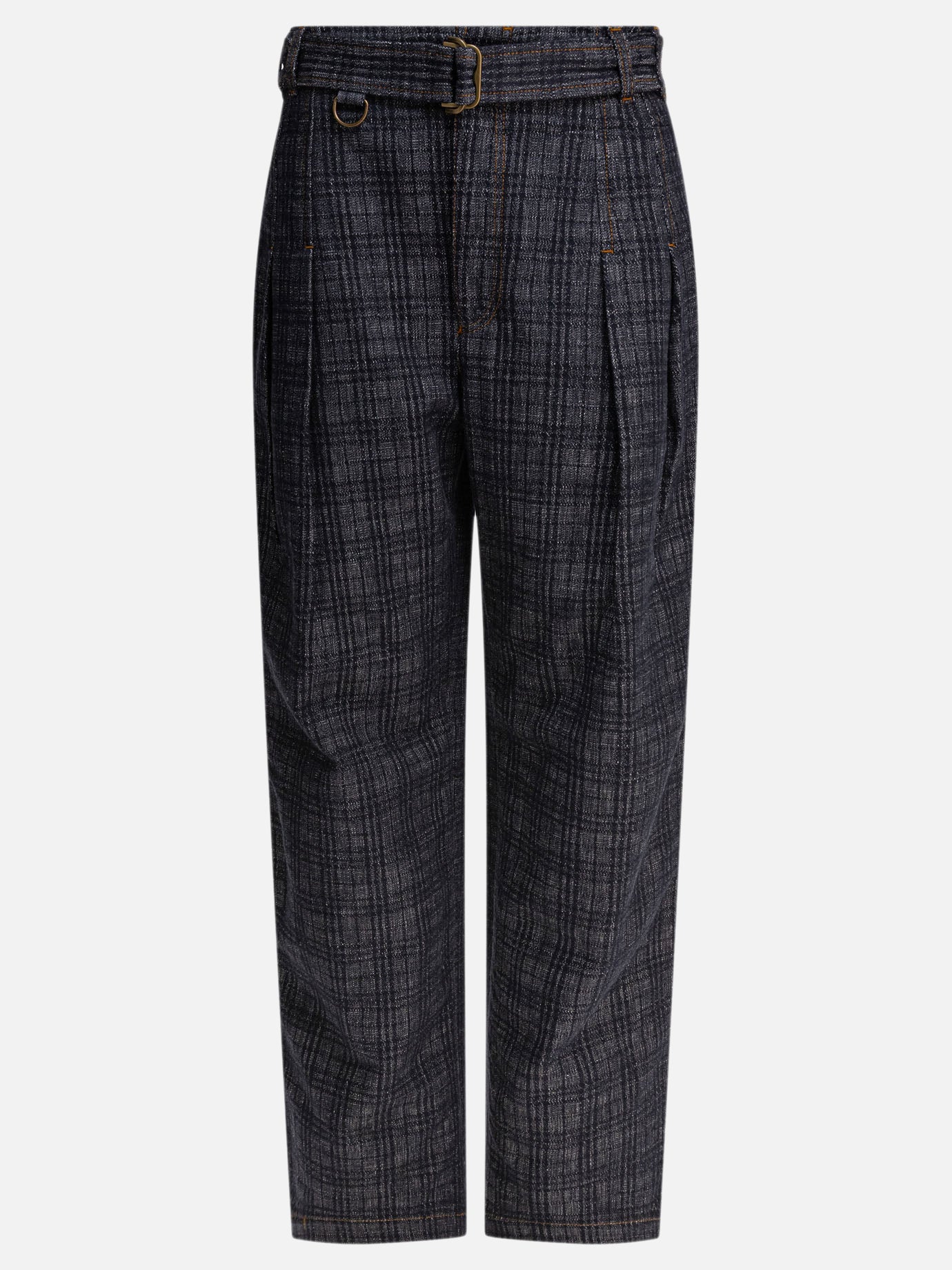 Leisure trousers Check  Blue - Burberry Women | PDP | VIETTI Online Store | Zoom-Modal
