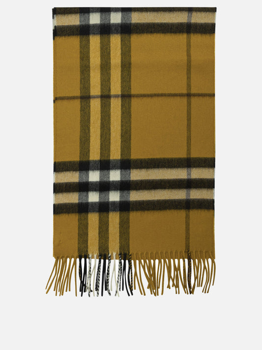 Fringed scarves 100%cashmere  Yellow - Burberry Men | PDP | VIETTI Online Store 
