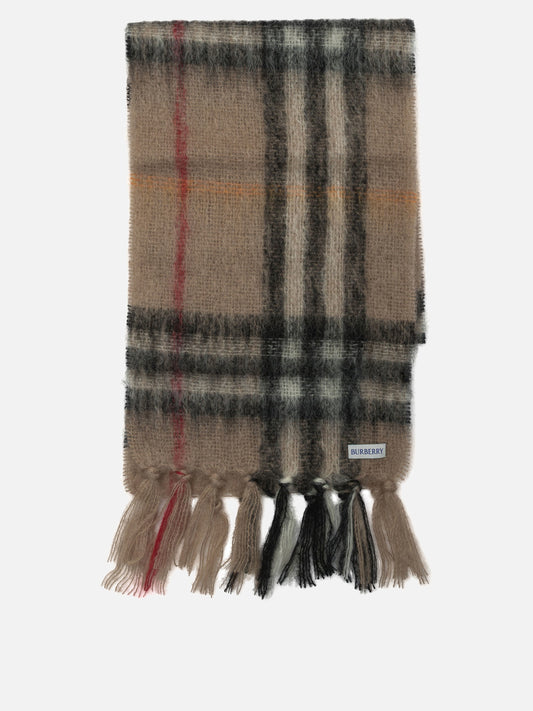 Fringed scarves 60% mohair 39% wool 1% polyester  Beige - Burberry Men | PDP | VIETTI Online Store 
