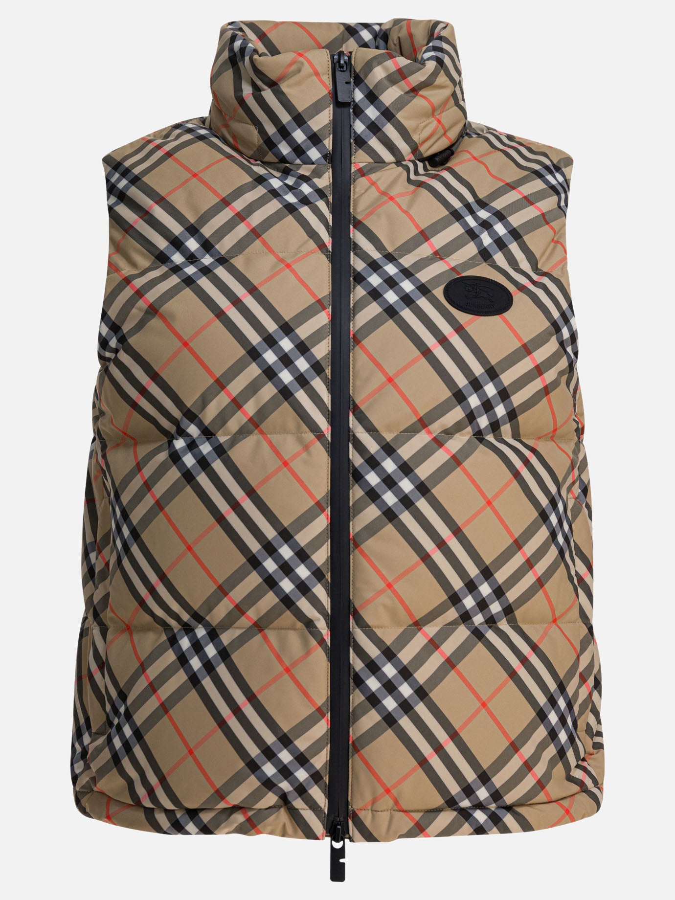 Vest jackets Check  Beige - Burberry Women | PDP | VIETTI Online Store | thumbnail