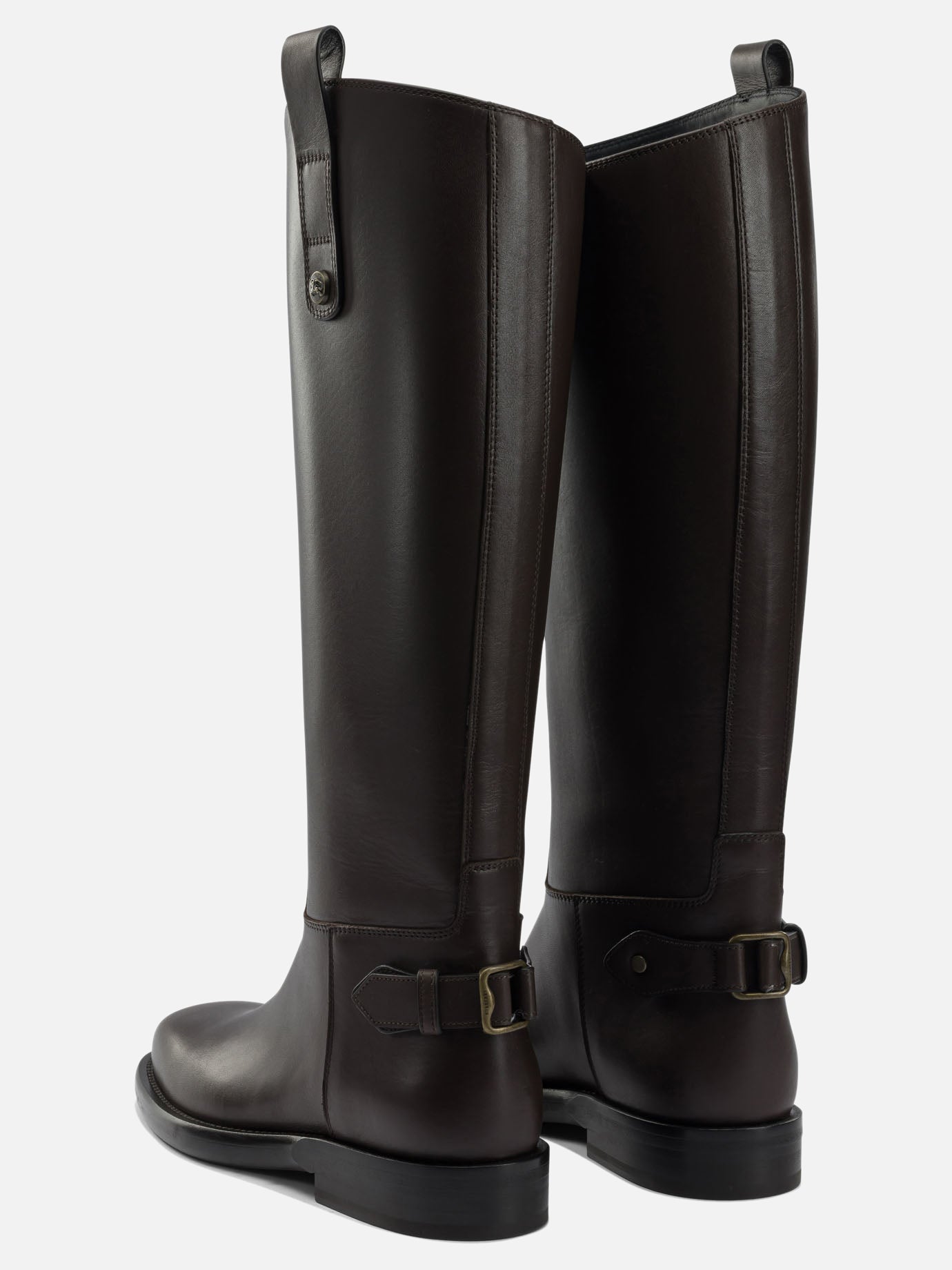Knee-high 100% calf leather - 100% rubber  Brown - Burberry Women | PDP | VIETTI Online Store | thumbnail_4
