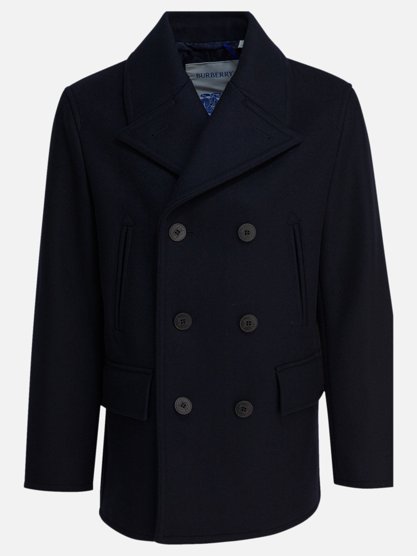 Short coats Solid colour  Blue - Burberry Men | PDP | VIETTI Online Store | thumbnail