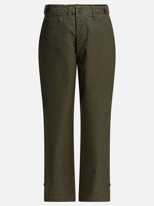 Cargo & parachute trousers Solid colour  Green - Buzz Rickson's Men | PLP | VIETTI Online Store 
