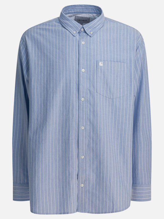 Casual shirts Striped  Light blue - Carhartt WIP Men | PLP | VIETTI Online Store 
