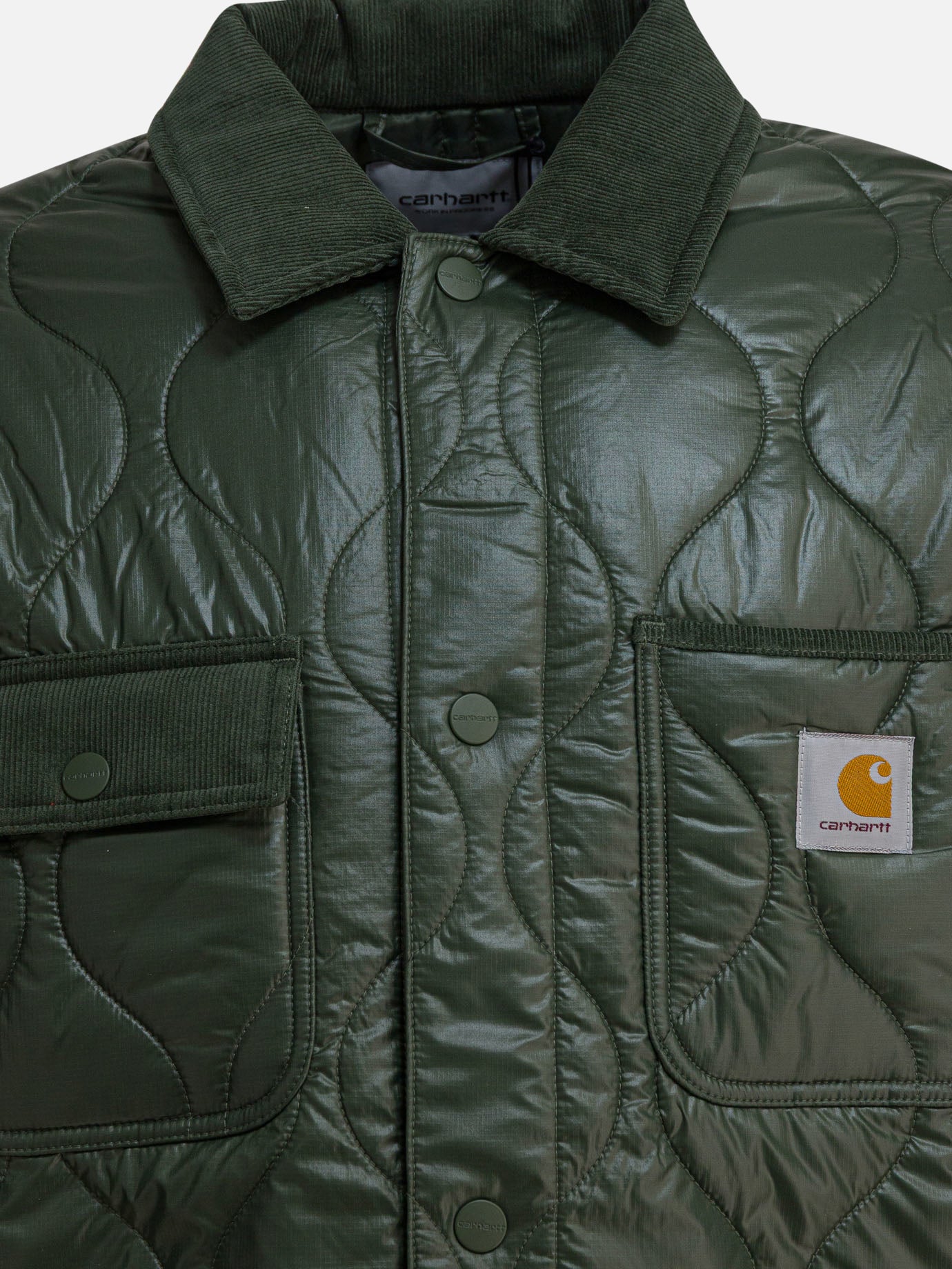 Quilted & Utility Jackets Logo  Green - Carhartt WIP Men | PDP | VIETTI Online Store | Zoom-Modal_3
