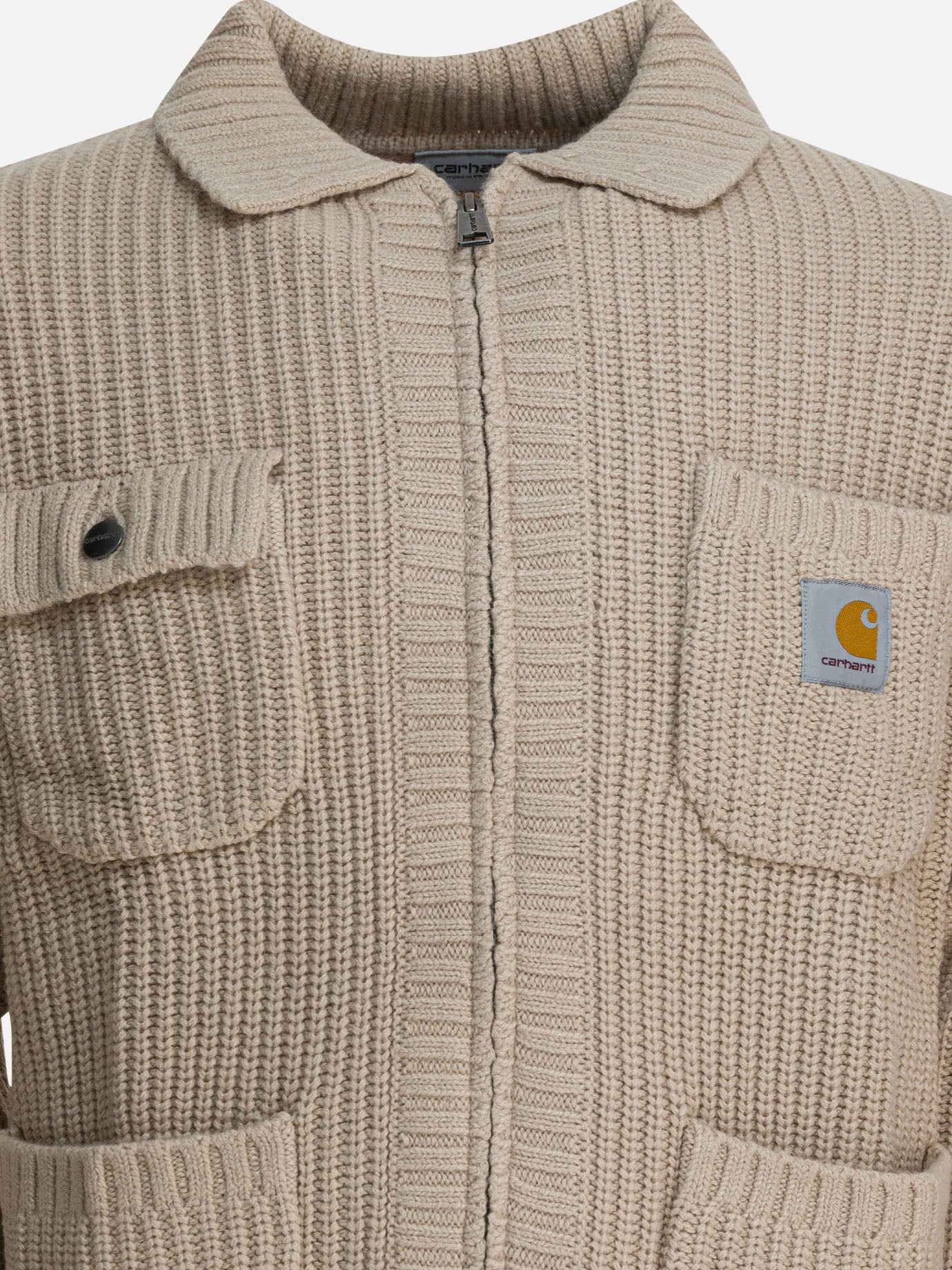 Quilted & Utility Jackets Logo  Beige - Carhartt WIP Men | PDP | VIETTI Online Store | thumbnail_3