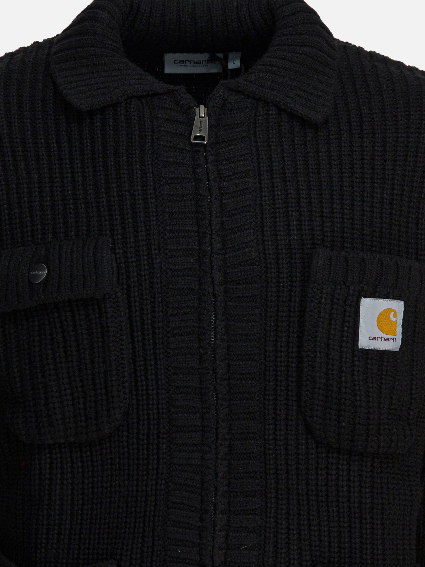 Quilted & Utility Jackets Logo  Black - Carhartt WIP Men | PDP | VIETTI Online Store | thumbnail_3