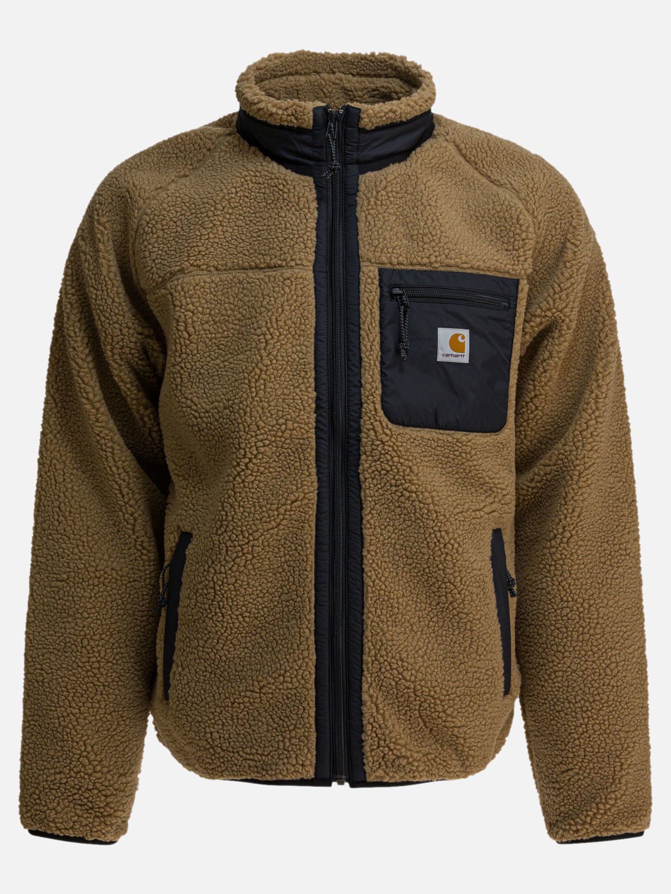 Fleece jackets Logo  Brown - Carhartt WIP Men | PDP | VIETTI Online Store | Zoom-Modal
