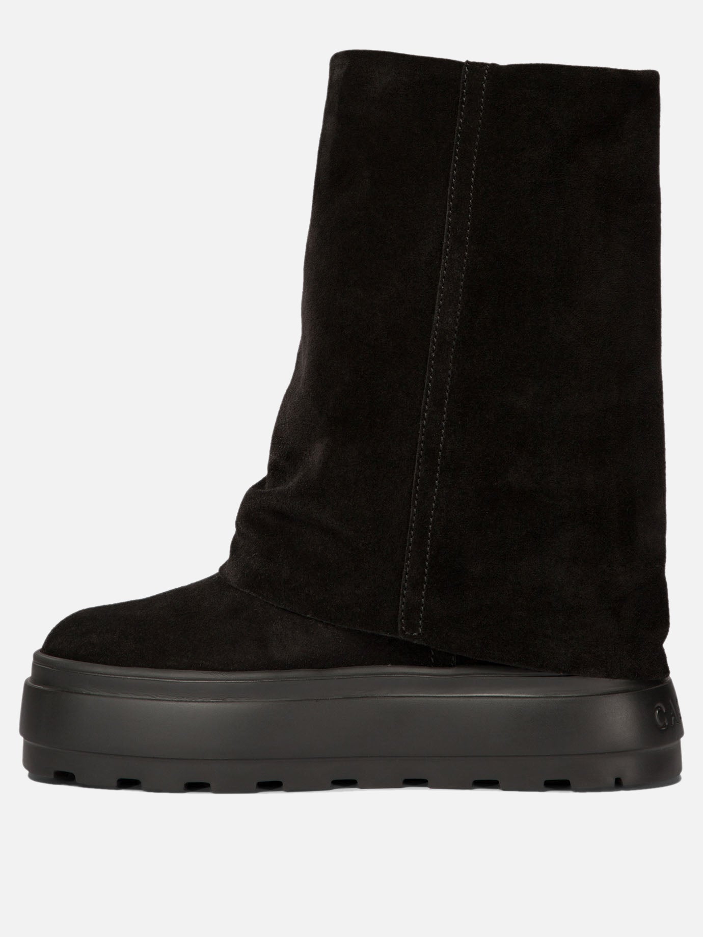 Pull-on boots 100% suede - 100% rubber  Black - Casadei Women | PDP | VIETTI Online Store | Zoom-Modal_3
