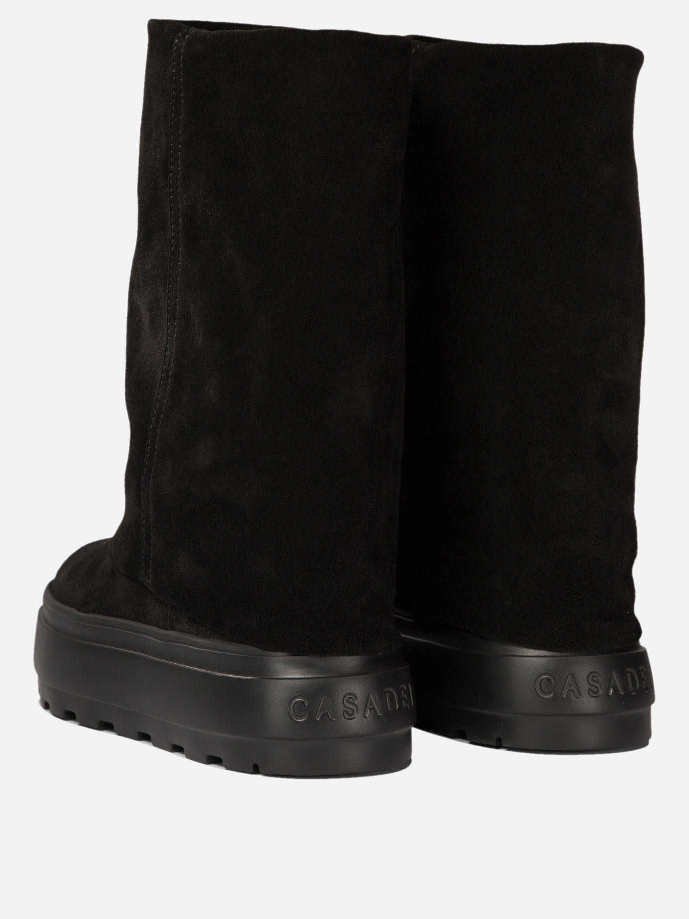 Pull-on boots 100% suede - 100% rubber  Black - Casadei Women | PDP | VIETTI Online Store | Zoom-Modal_4

